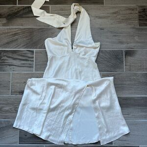 Here Comes The Sun White maxi dress tagged size Small.